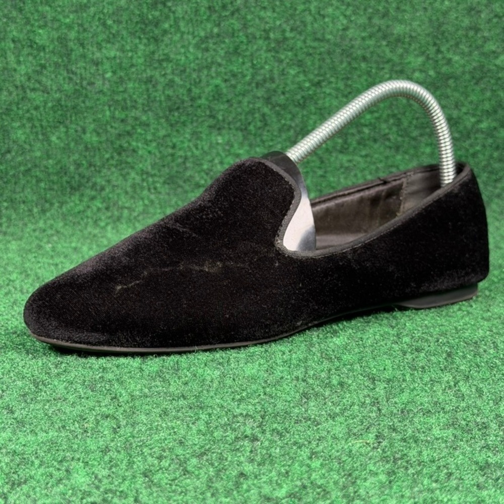 Birdies The Starling Black‎ Velvet Loafers Womens 8.5 Smoking Slippers Slip Ons